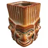 Jarre déco 4 Visages expressions variées