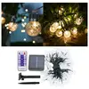 Guirlande lumineuse solaire d'ampoule de boule étanche 10m LED lumineu...
