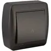Solera - Bouton poussoir lumineux en saillie - Noir graphite
