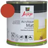 Peinture acrylique - Jafep - Rouge vif - Mat - 0,5 L - Intérieur - 14 m²
