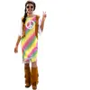 RueDeLaFete Déguisement Hippie Arc en Ciel - Femme