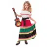 EuroCarnavales Déguisement De Mexicaine - Enfant Taille : 10/12 ans (138 à 150 cm)