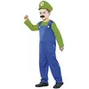 Witbaard Déguisement plombier luigi enfant 4-6 ans (combinaison + casquette)