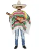 Déguisement Poncho Méxicain à rayures pour enfant