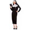 Witbaard Déguisement Bonne Soeur Adulte - Noir - Intérieur - Robe et coiffe incluses