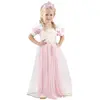 Witbaard Déguisement De Princesse Rose Avec Tiare Taille : 2/4 ans (86 à 102 cm)