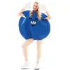 Witbaard Déguisement Bonbon Bleu - Adulte