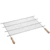 Barbecue en Zinc - GENERIQUE - 100x40cm - Bois - Manches en bois Sauvique
