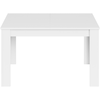 LOUNGITUDE Table repas " Kenda " - extensible - 140/190 x 90 x 78 cm - Blanc brillant TU