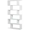 Bibliothèque CALICOSY - 6 compartiments - H192 cm - Blanc