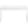 LOUNGITUDE - Bureau Design piètement réversible 2 tiroirs L138 cm - Blanc