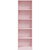 LOUNGITUDE Forex - Etagère murale alix 4 tablettes L52cm x H180cm - Rose - Rose