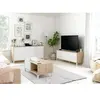 LOUNGITUDE Table basse AMAYA 2 Niches L100cm - 100 x 50 x 40 cm - Usinestreet