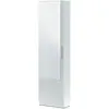 Dmora Meuble à chaussures 1 porte avec miroir blanc - H180 x L50 cm