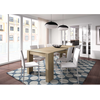 LOUNGITUDE - Table à Manger Extensible L51/237 cm - Chêne Clair FOTAB4580F