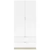 Habitdesign Armoire 2 portes et 2 tiroirs nordik 52 cm Multicolor