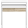 LOUNGITUDE Bureau extensible CLEA 2 tiroirs L99cm - 99 x 36 x 88 cm - Usinestreet