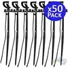 Suinga - Lot de 50 Micro arroseur d'irrigation 360º inversée avec piquet de 40 cm