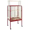 Grande cage à oiseaux sur pied, volière, perroquet, canari, perruche, ...