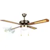 Ventilateur de plafond classique avec lumière et télécommande 52'' 132 cm, 4 pales et 3 vitesses