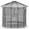 Cage à oiseaux galvanisée 12 côtés 232 x 255 cm
