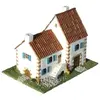Maquette de construction en pierre. Maison rurale typique République tchèque. CUIT3529