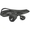 SILVER ELECTRONICS Extension électrique Schuko 4,8mm 2m 16A NOIR