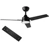 Jata JVTE4234 Ventilateur de Plafond avec Lumière et Commande 40W 106cm Noir