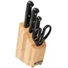 Bloc de 3 couteaux + ciseaux noir Arcos 285000