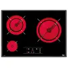 Teka TR 5300 Plaque vitrocéramique biseautée noire à 3 zones