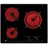 Plaque vitro-céramique TEKA TB6310 - 60 cm - Noir - 3 zones de cuisson