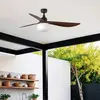 Faro Barcelona - outwood l Ventilateur de plafond marron avec lumière ...