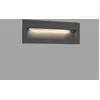 Faro Nat - Applique Murale Extérieure À Led Encastrable Gris Foncé Ip65