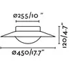 Plafonnier noir or Side - FARO - LED - 20 W - Intérieur