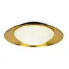 Faro SIDE - Applique ou Plafonnier LED rond en métal Noir/Cuivre Ø39cm