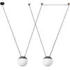 Suspension en verre grise 2L Mine Space - Faro Barcelona