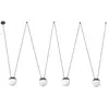 Faro mine - suspension 4 gris clair, e27