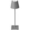 FARO BARCELONA Lampe à poser LED Toc chargeur USB, IP54, grise