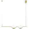 Faro LE VITA-Suspension LED 2 lumières Métal/Verre L103cm