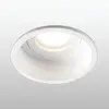 FARO BARCELONA Spot encastré Hyde 1 lampe cadre rond IP44 blanc