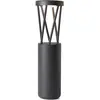 Lanterne de jardin Twist Gris foncé 1 ampoule 50cm