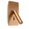 Faro suau - lampe de lecture led intégrée applique murale bronze, 3000k
