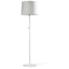 Faro conga - lampadaire abat-jour tappered rond blanc, e27