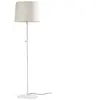 Faro conga - lampadaire abat-jour tappered rond blanc, e27