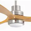 FARO BARCELONA Ventilateur plafond Lantau L LED nickel/pin clair
