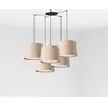 Faro samba - grappe cylindrique triple goutte beige clair, e27