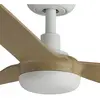 FARO BARCELONA Ventilateur plafond Point M, DC, blanc/bois clair