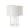 Lampe de table en acier blanc 47 x 40 cm Linda - Faro Barcelona