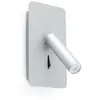 FARO BARCELONA Aplique murale grise Suau l14 cm