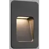 Goobay Faro - Applique extérieure encastrable Nase-2 LED IP44 - Gris 13,5 cm